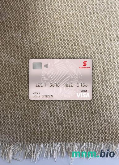 Chile Scotiabank visa obciążyć card wygląd fotograficzny skan PSD + zdjęcie